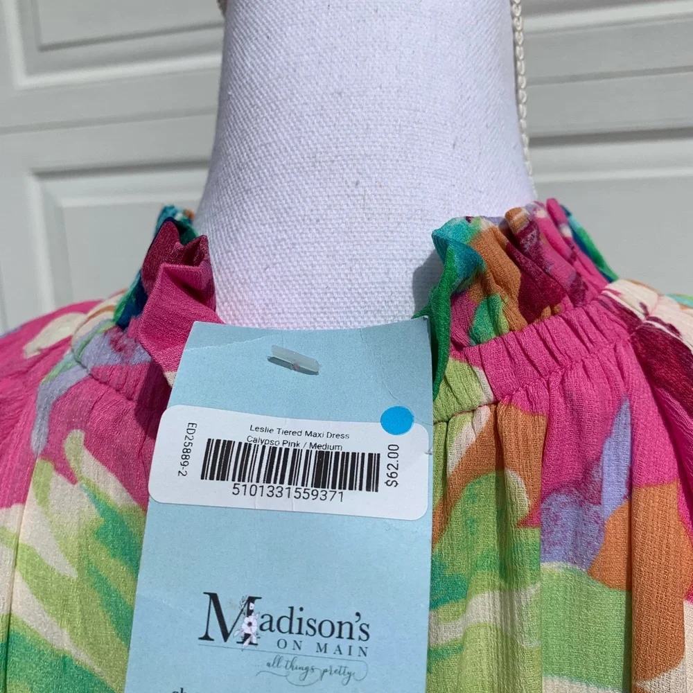 Floral Multicolor Maxi Dress - Picture 8 of 11